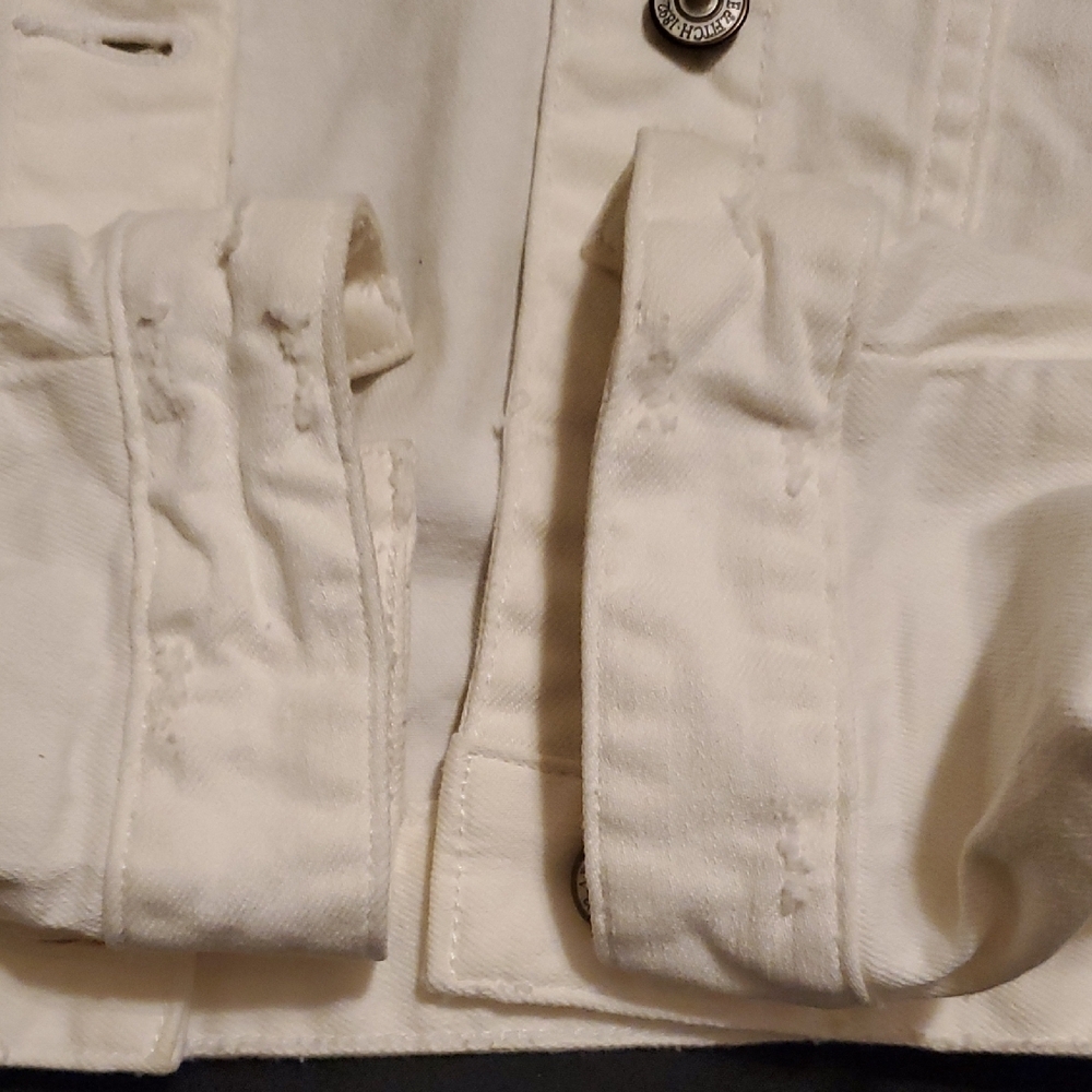 Abercrombie & Fitch White Jean Jacket - Picture 6 of 13